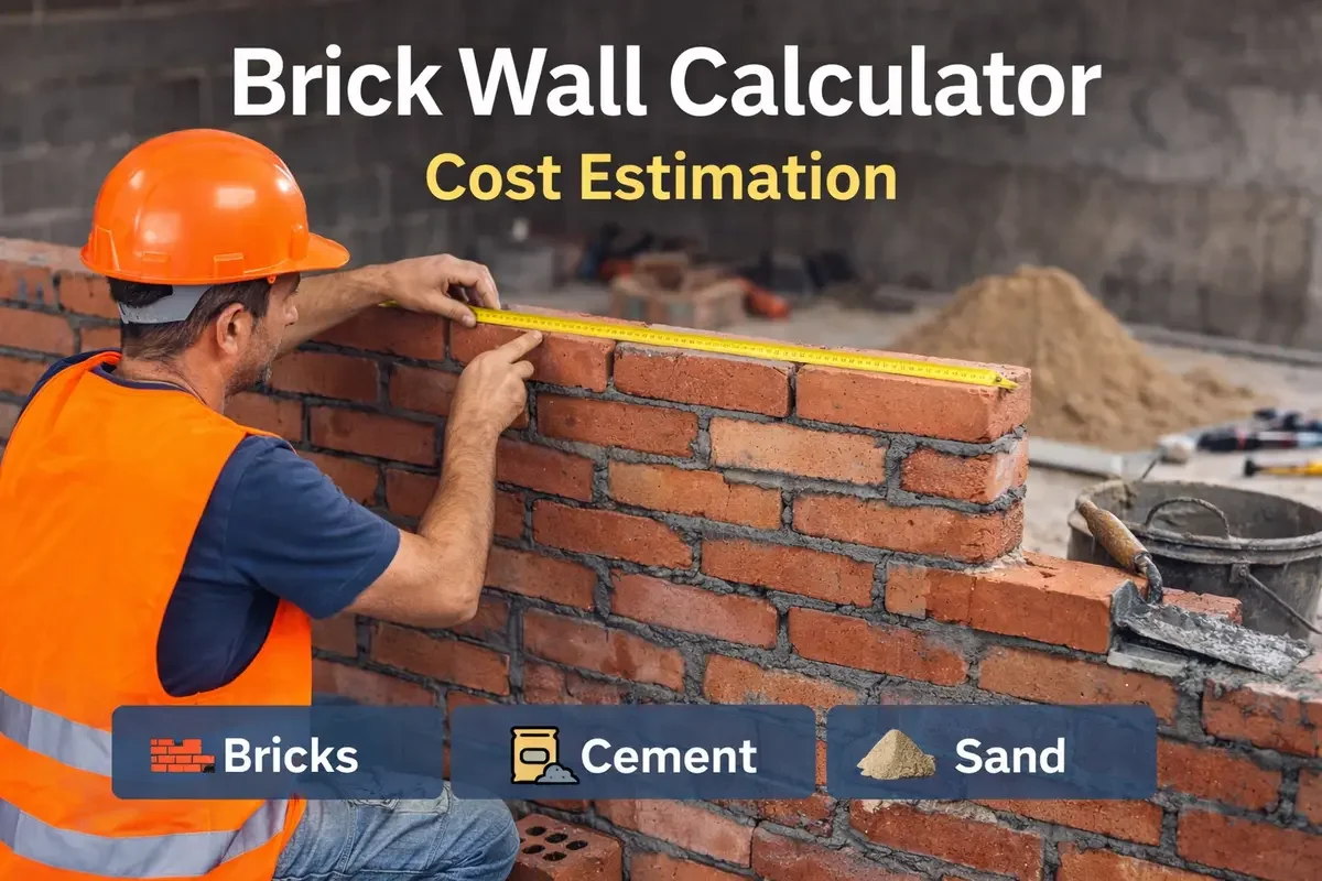 Free Brick Wall Calculator with Cost (2026) – Bricks, Cement & Total ...